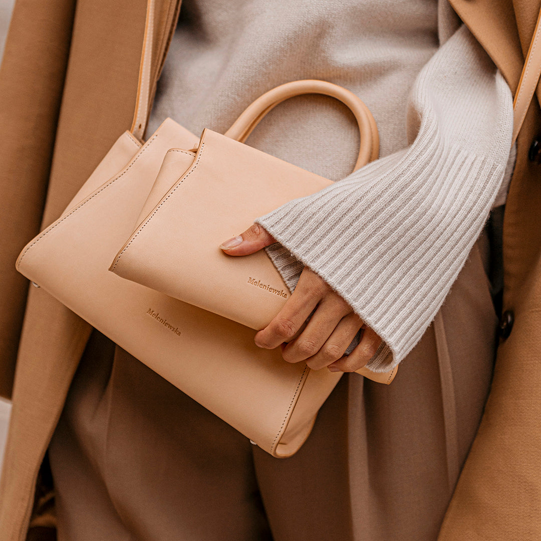 sac à main en cuir naturel