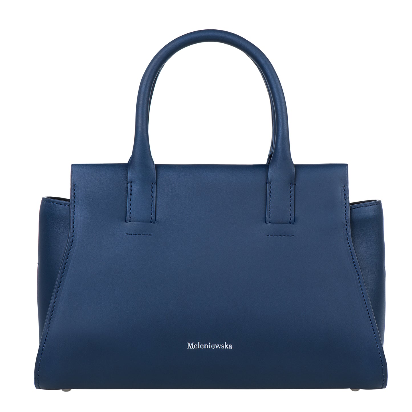 sac à main en cuir bleu marine