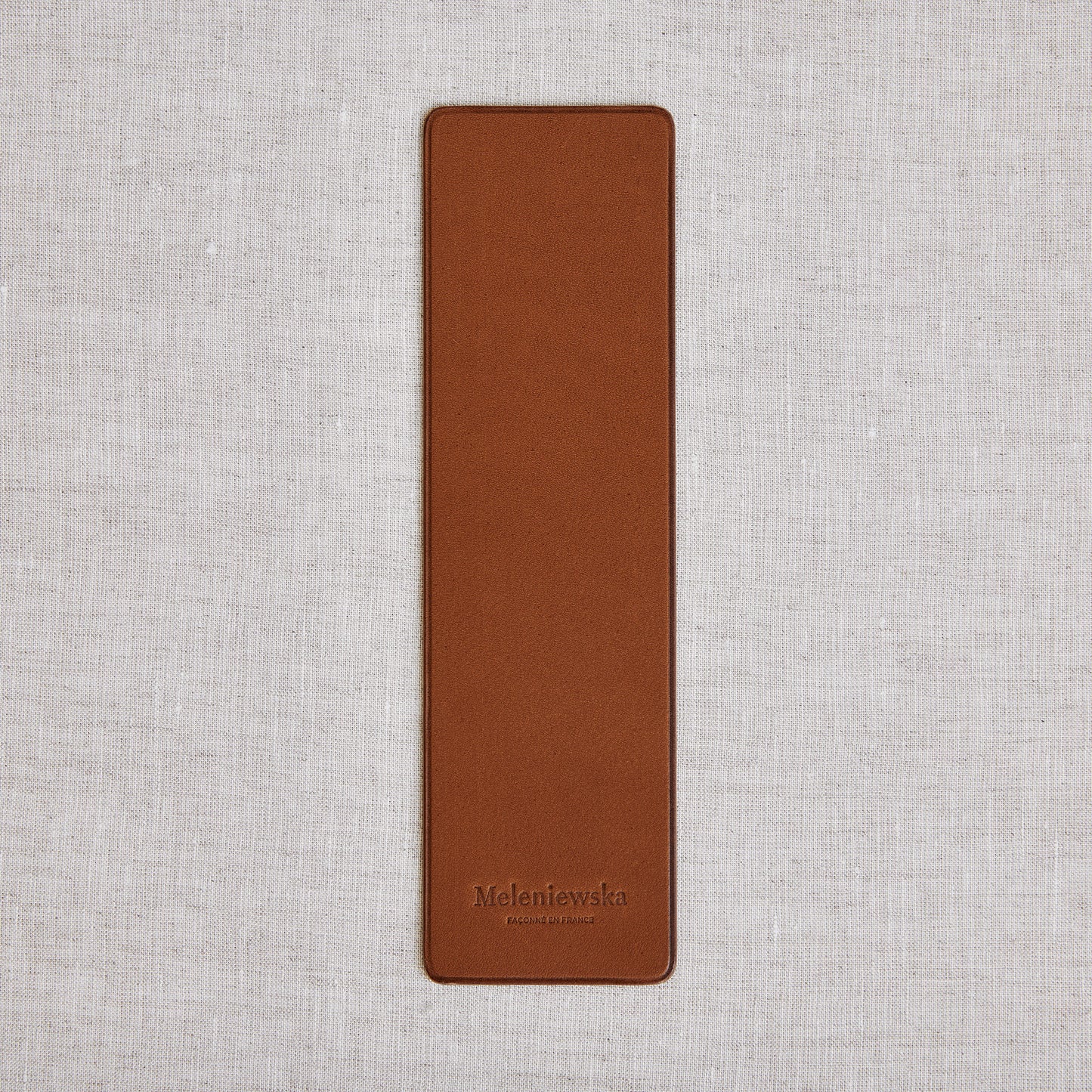 marque-page cuir fauve