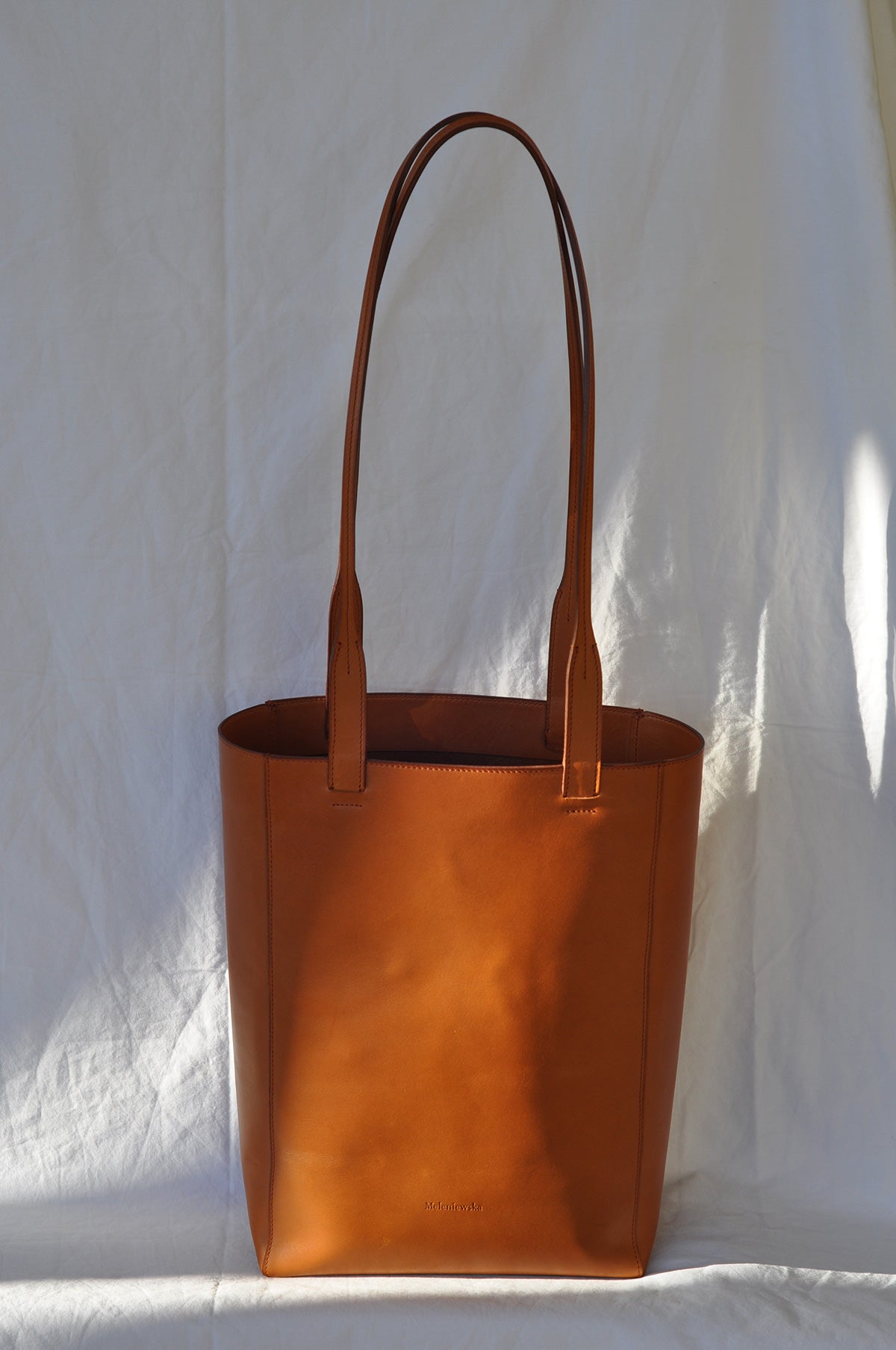 sac cabas cuir souple fauve