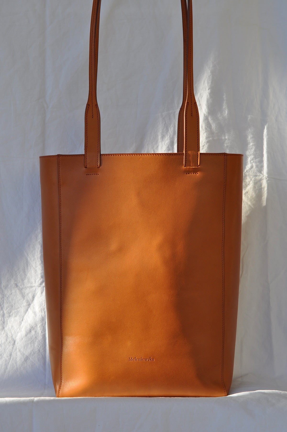 sac cabas cuir souple fauve
