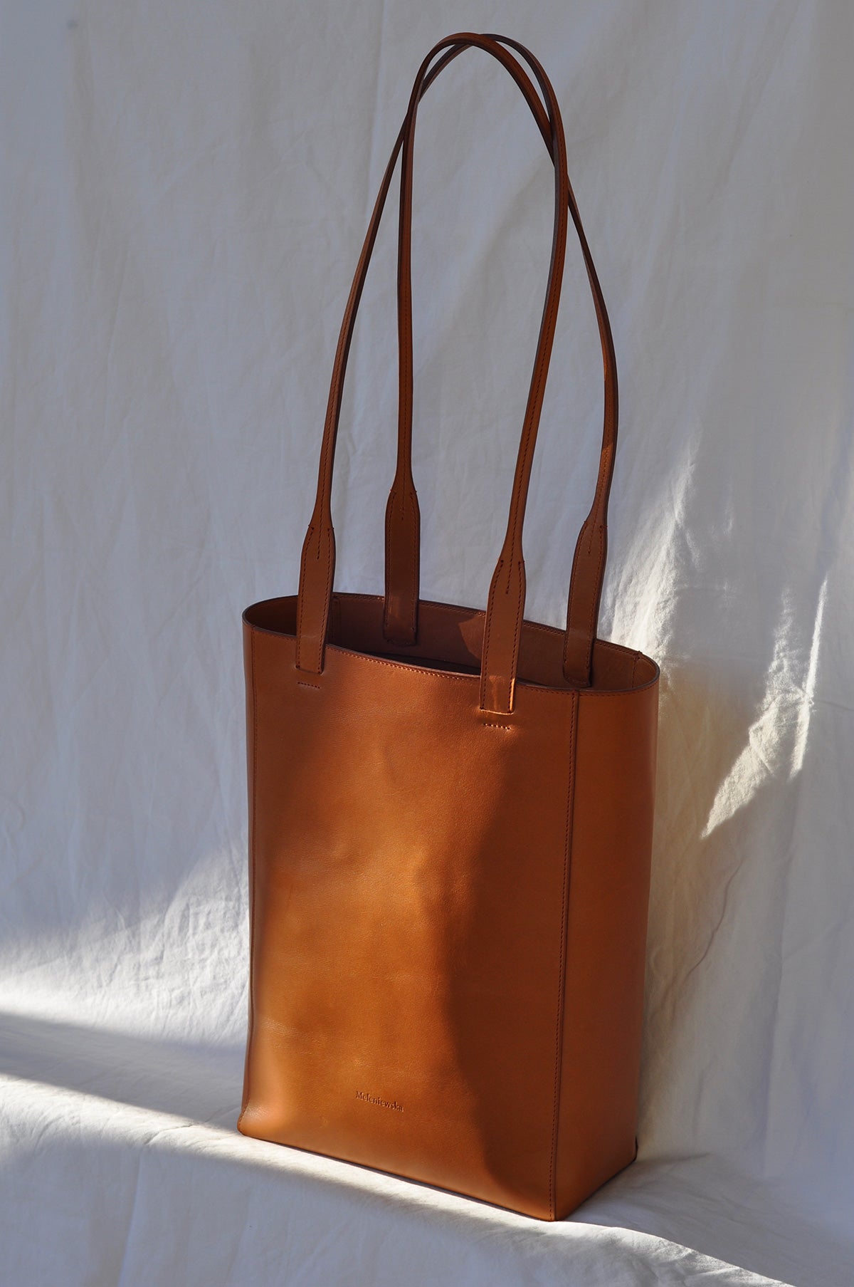 sac cabas cuir souple fauve