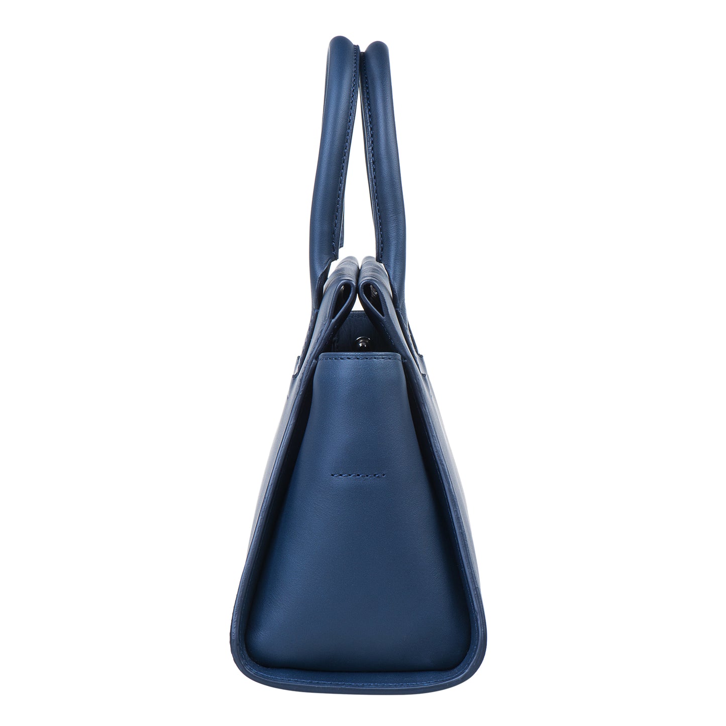 sac à main en cuir bleu marine