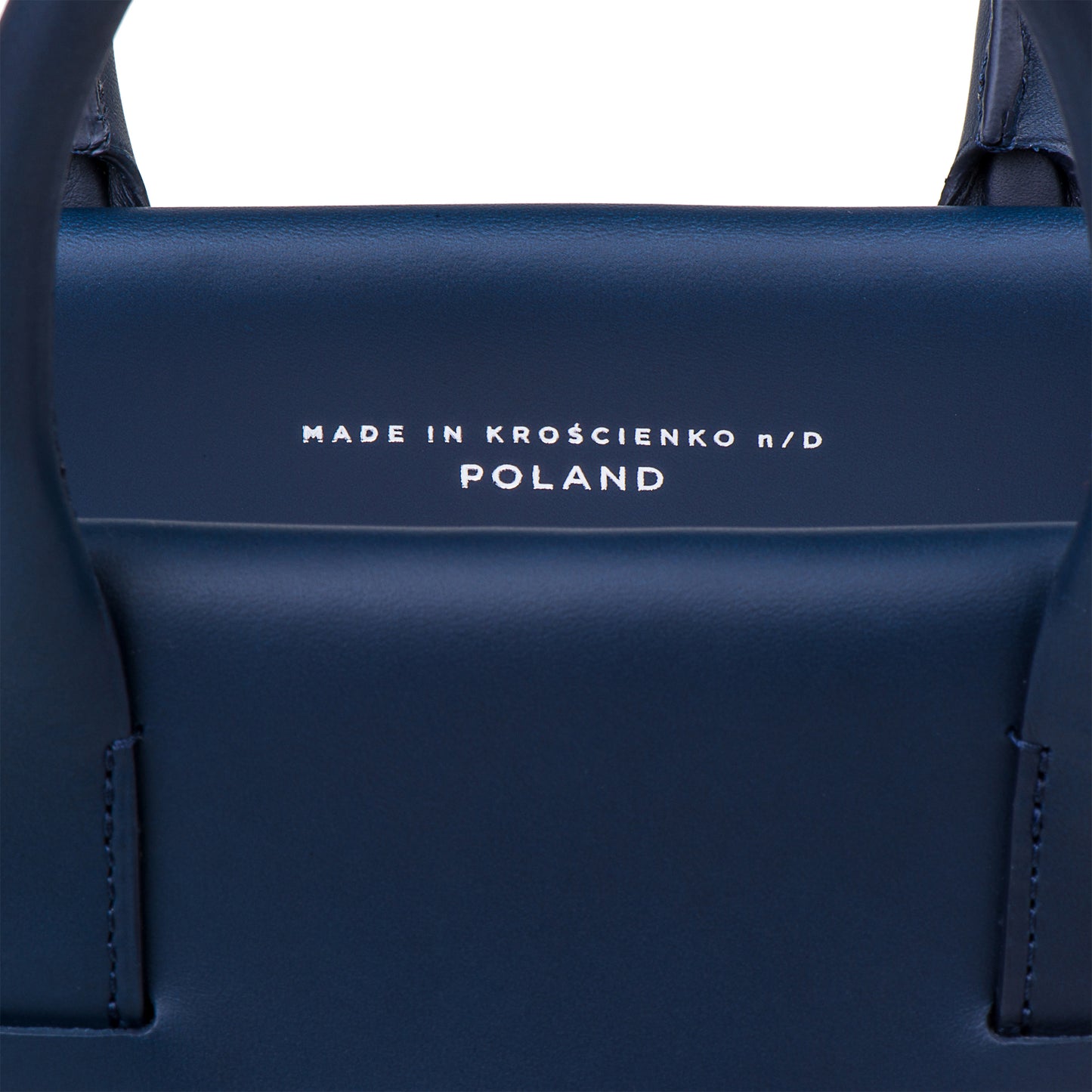 sac à main en cuir bleu marine
