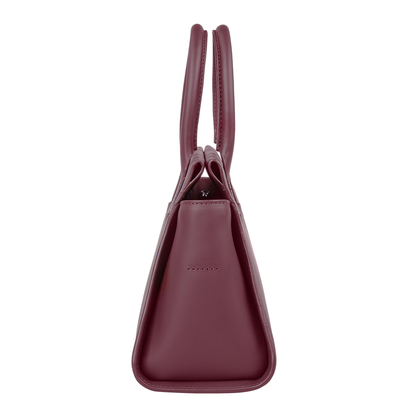 sac à main en cuir bordeaux