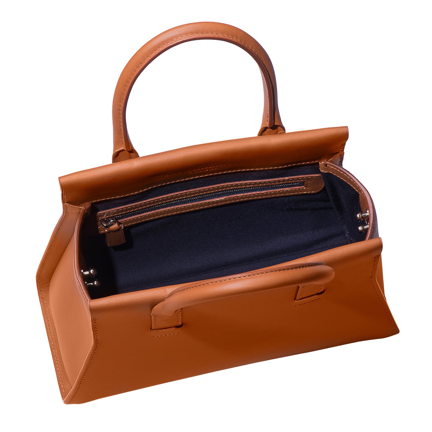 sac à main en cuir fauve